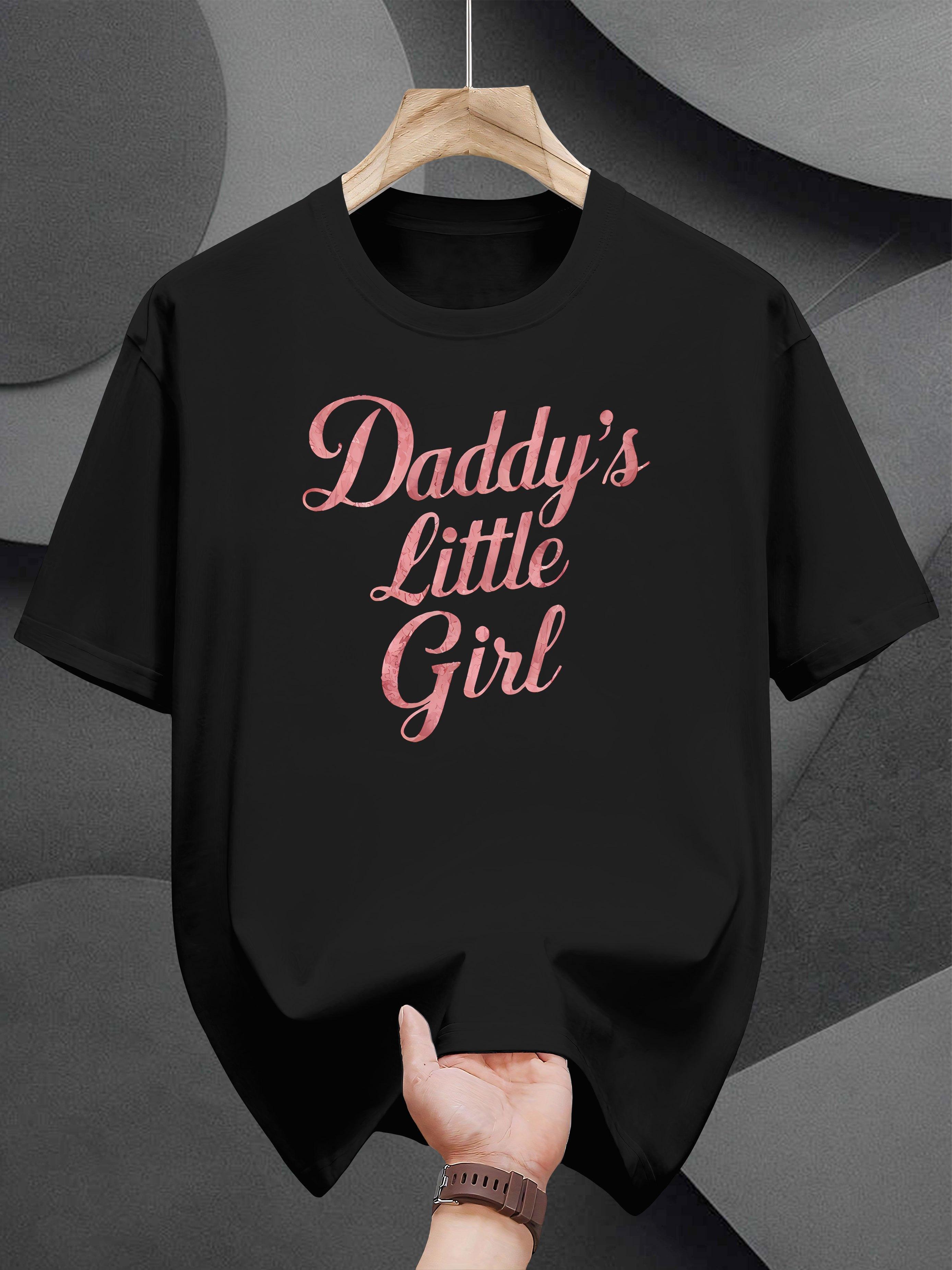 

Daddy S Little Girl Pink Heart Print T-shirt -Cotton XXXXL