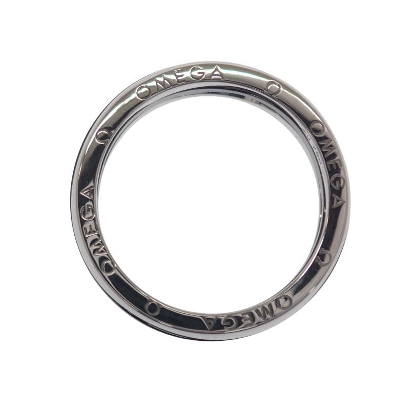 Omega R604CL01001 #10(JP Boyutu) yüzük siyah K18 beyaz altın/seramik Kadın