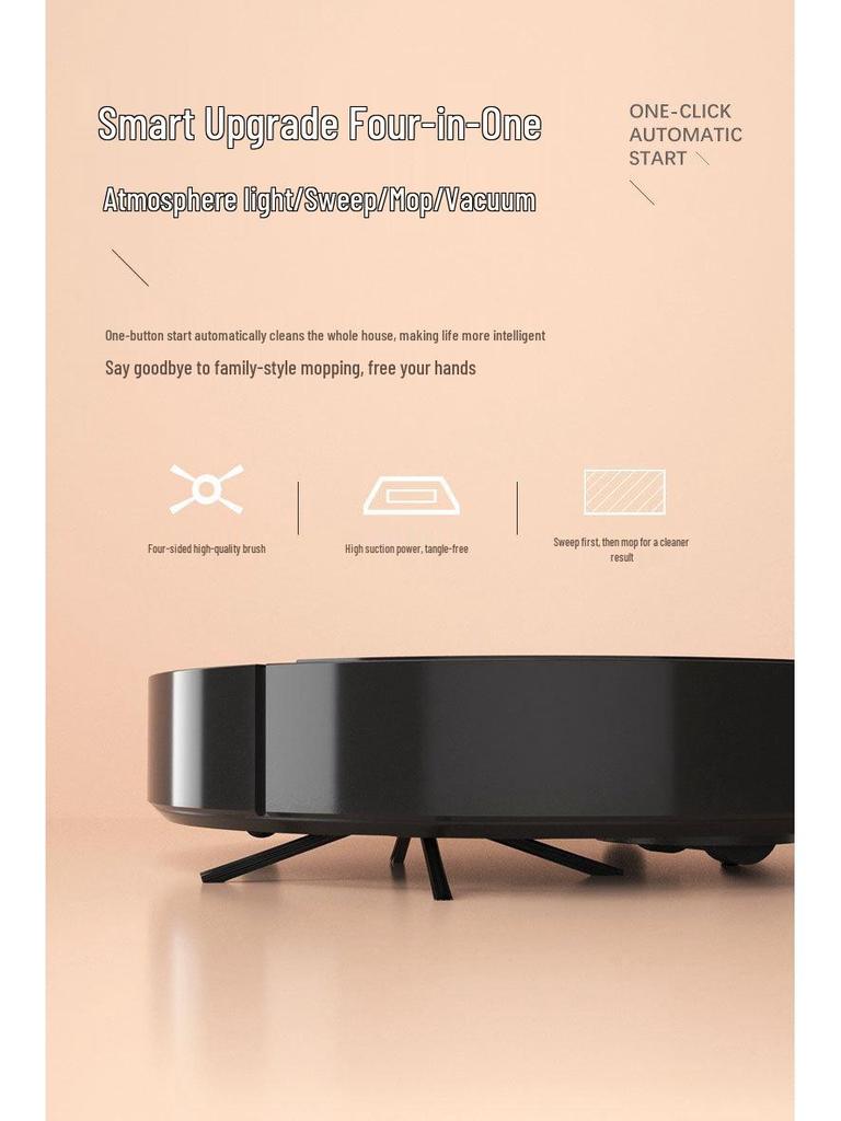 Cross-Border Smart Sweeping Robot: Vacuum, Mop, Spray & Humidify - 4-in-1 Cleaning Machine & Home Gift