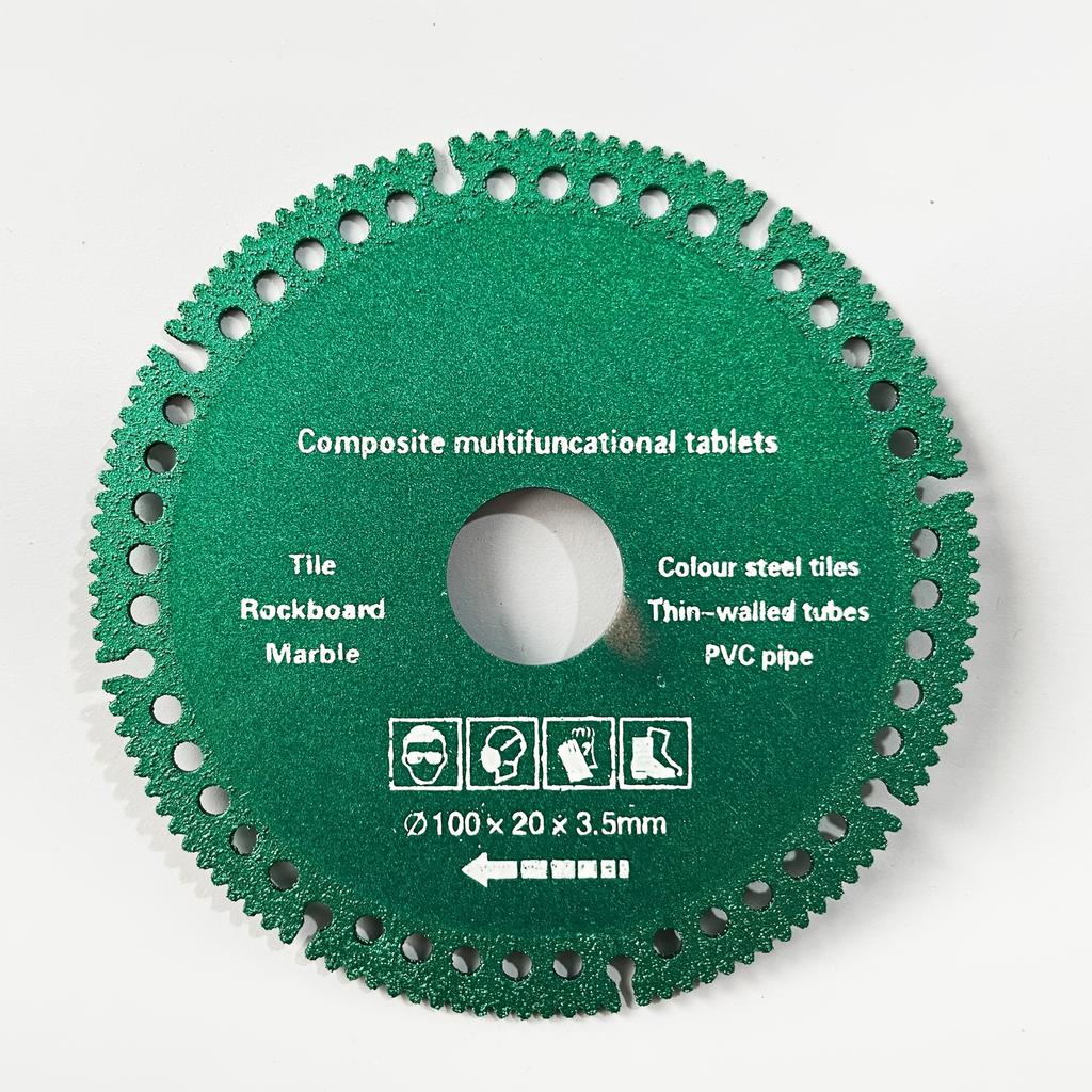 Unbreakable Disc: With The Diamond Grinding Wheel For Smooth Slicing, Chamfering Of Tile, Marble, Slate, PVC Pipe And Wood!