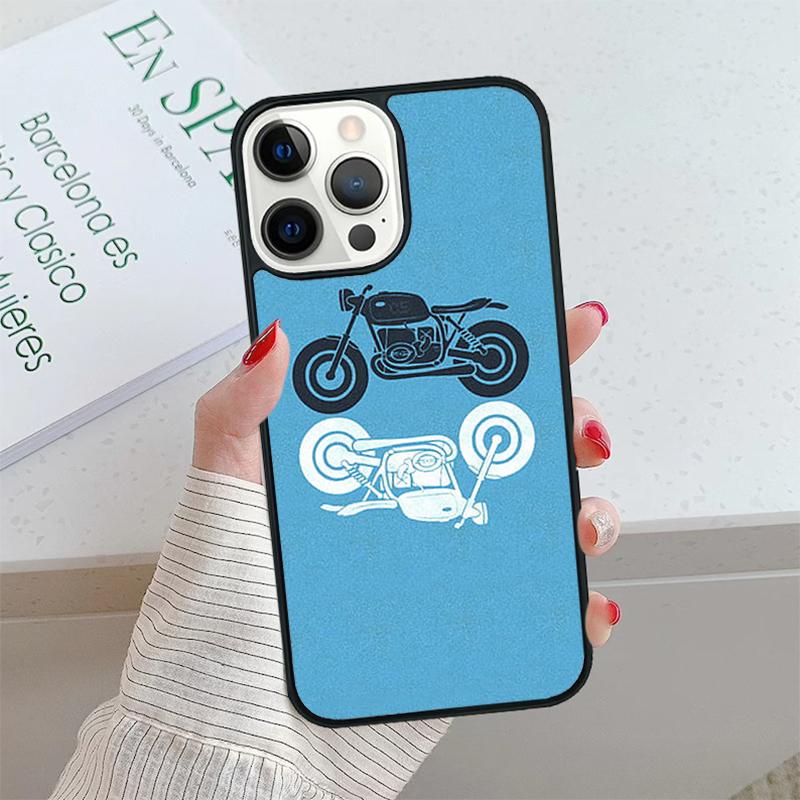 Motorcycle Motorbike Phone Case cover For iPhone SE2020 15 16 14 13 Pro Max Coque 12 11 Pro Max For Apple 8 PLUS 7 fundas