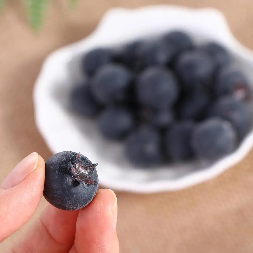 Blue Simulation Blueberry DIY Photo  Props Party Garden Home Decoration Fake Fruit Simulation Fruit Artificial Blueberry