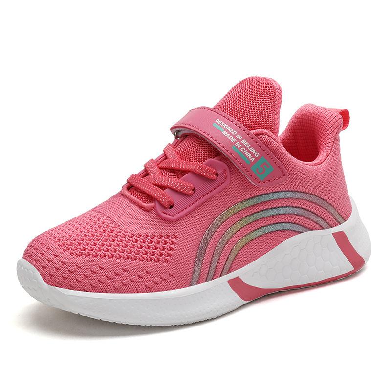 Red Trainers Shoes Kids Girls Comfortable Platform Girl Sports Shoes Children's Running Sneakers