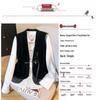 Elegant Embroidered Gold Velvet Stand Collar Waistcoat