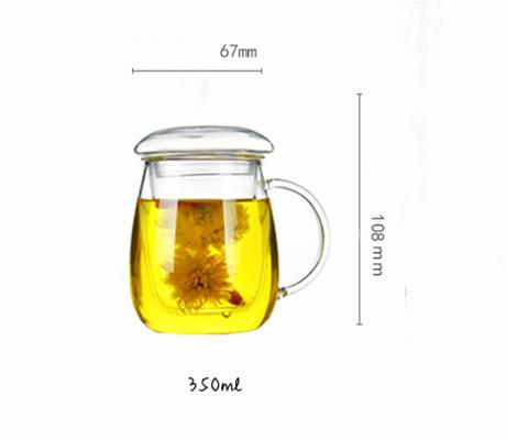 Chinese style tea mug with lid filter.Coffee Cups Tea Set Mugs Beer Drink Office Mug Drinkware Heat-resistant Glass Cup Glass