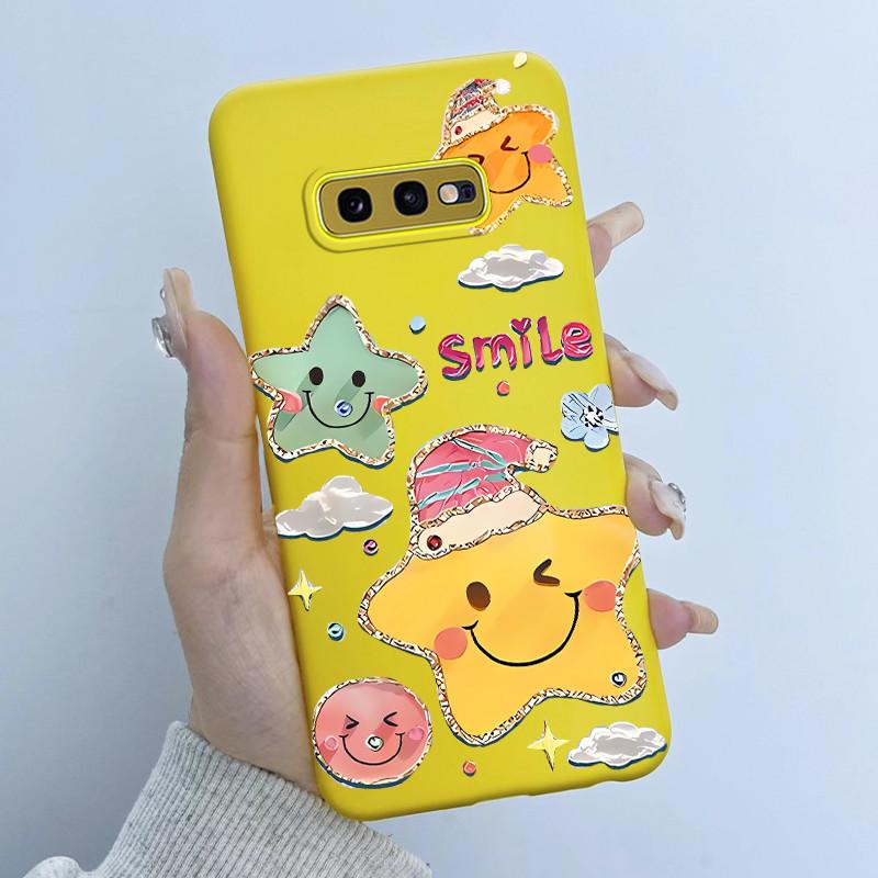 For Samsung Galaxy S10e Phone Case Flower Girls Design Soft Silicone TPU Back Housing for Galaxy S10E S10 E SM-G970F/DS Covers
