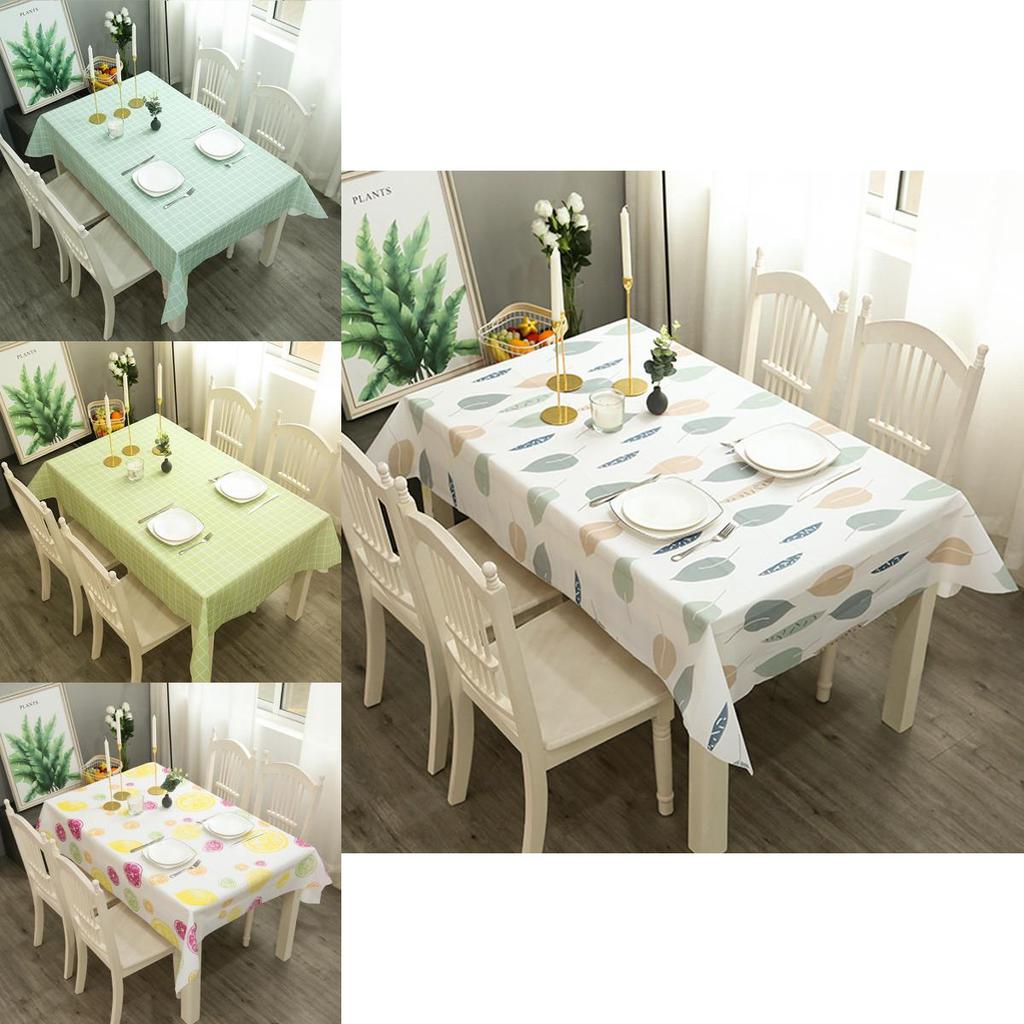 Waterproof Peva Tablecloth With Fresh And Beautiful Plaid Pattern**