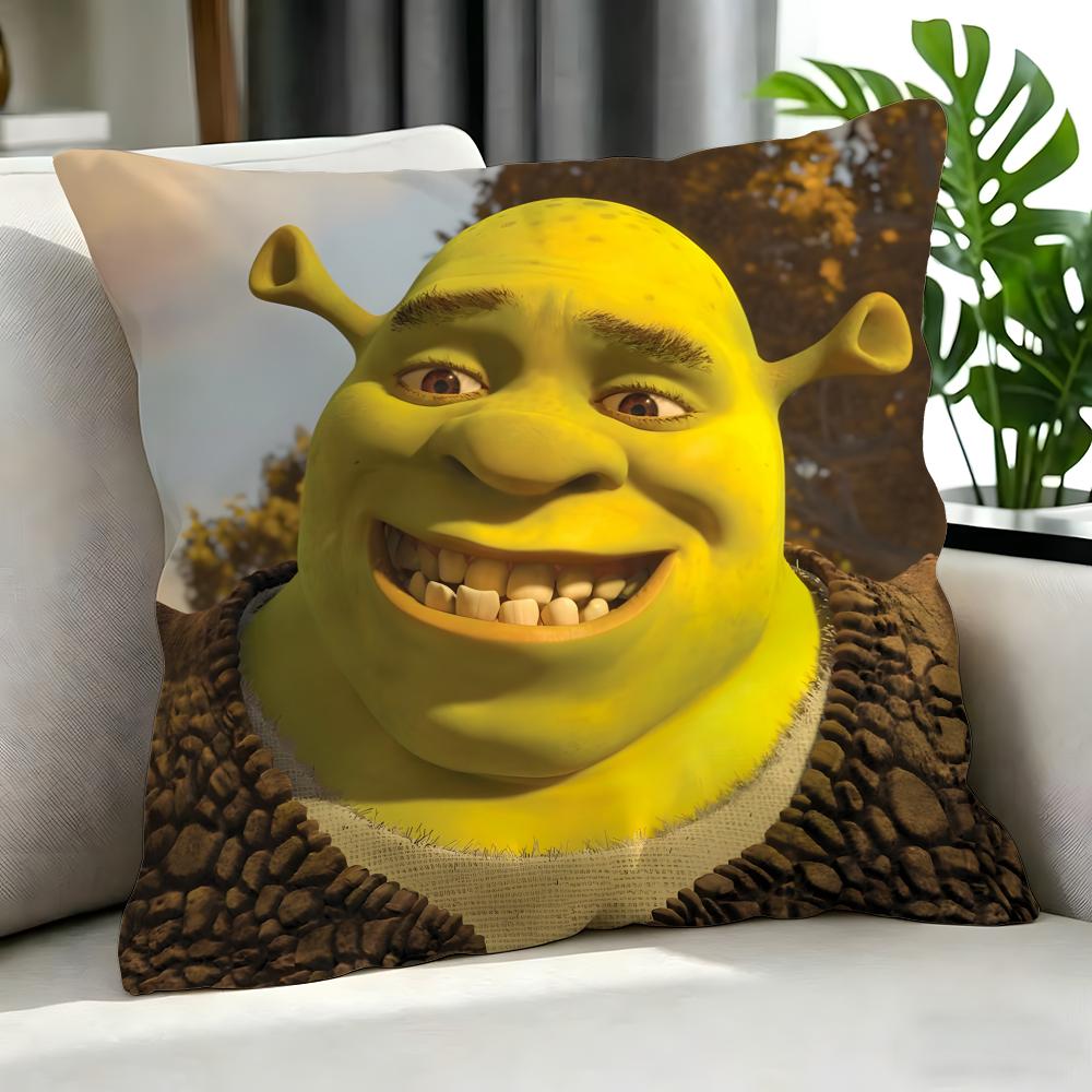 Movie Shrek Cushion Cover Cushion Cover Set 4Pcs 50X50 45X45 40X40 Pillowcase Decorative Sofa Home Decor