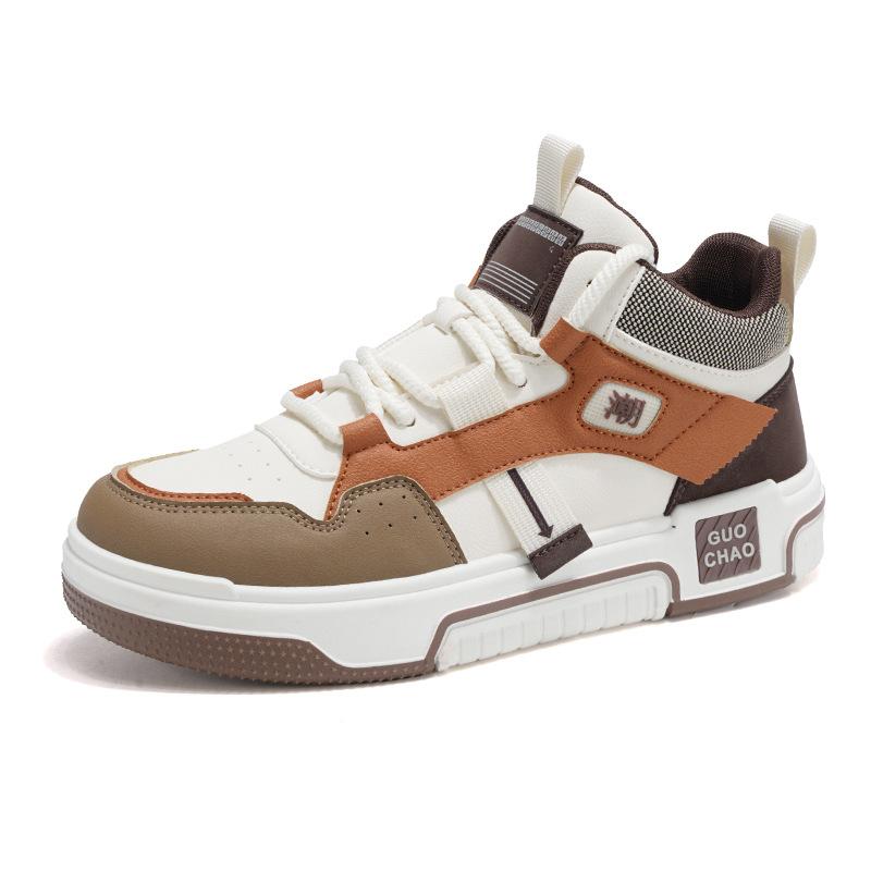 

Board shoes men s shoes high-top student basketball sports shoes autumn and winter new shoes platform heightening retro casual skateboard shoes 44