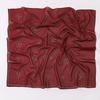 Pearl Chiffon Clover Rhinestone Beaded Ethnic Square Scarf For Women