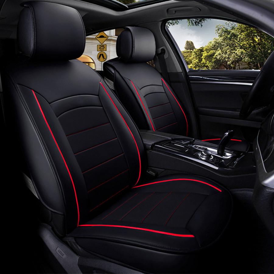 Universal 6D Full Surrounded Car Seat Mat Covers PU Leather Breathable Cushion P
