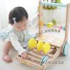 Wooden pushcart for babies, rattle, clatter, wooden toy, chick rattle pushcart, lumberjack toy, foot training pushcart, baby gift