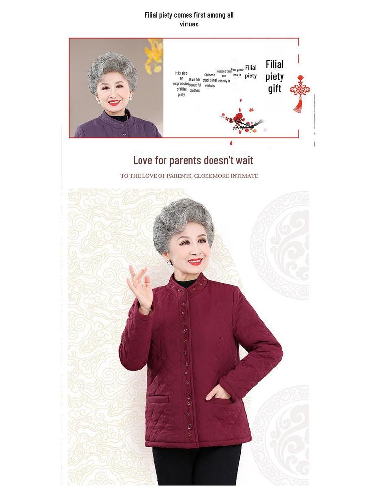 Damen Übergröße Fleecegefütterte Ärmellose Jacke - Warme Baumwollweste für Senioren für Herbst/Winter