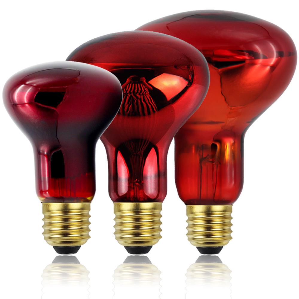Infrared Neodymium Heating Bulb: 30W/40W/60W/100W/150W, Black, R63/R80/R95