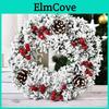Rattan Artificial Door Wreaths Christmas For Home Window Wall Indoor Outdoor Christmas Decoration Hanging Ornaments