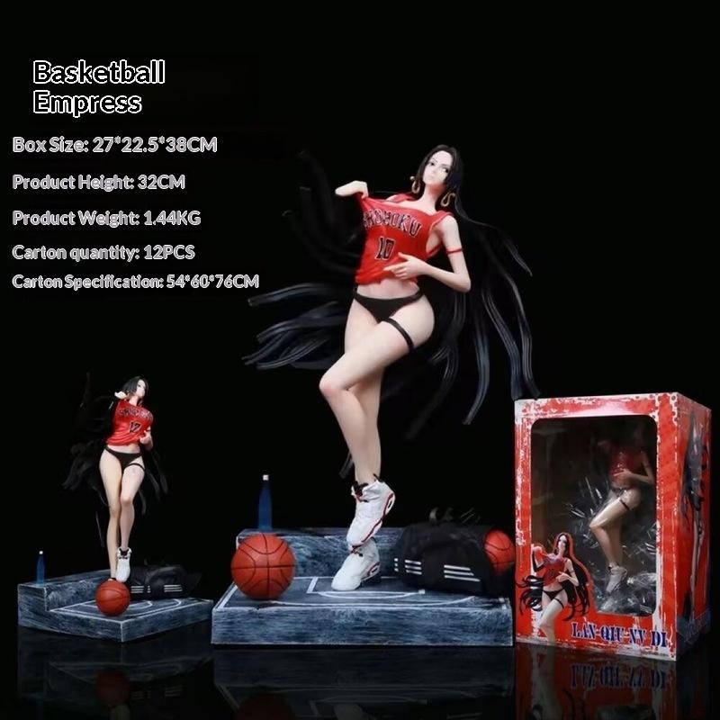Pirate King Double Ss Basketball Empress Boya Hancock Statue Miniature Pendant High Quality Premium Grade Case Kit Handmade