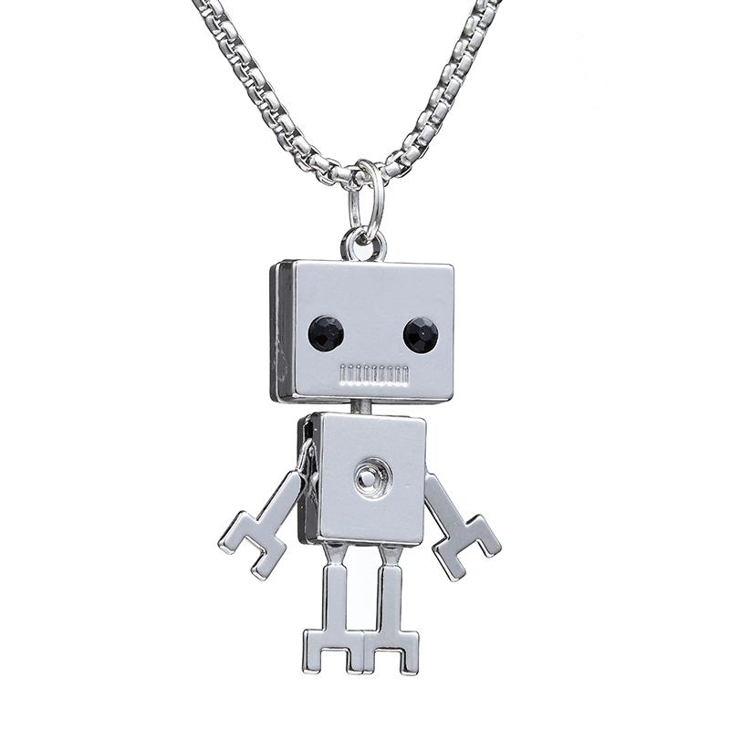 Jesus Cross Necklace Robot Dinosaur Pendant Fashion Charm Whale Screw Man Motorcycle Bear Sweater Chain Jewelry For Men Gifts
