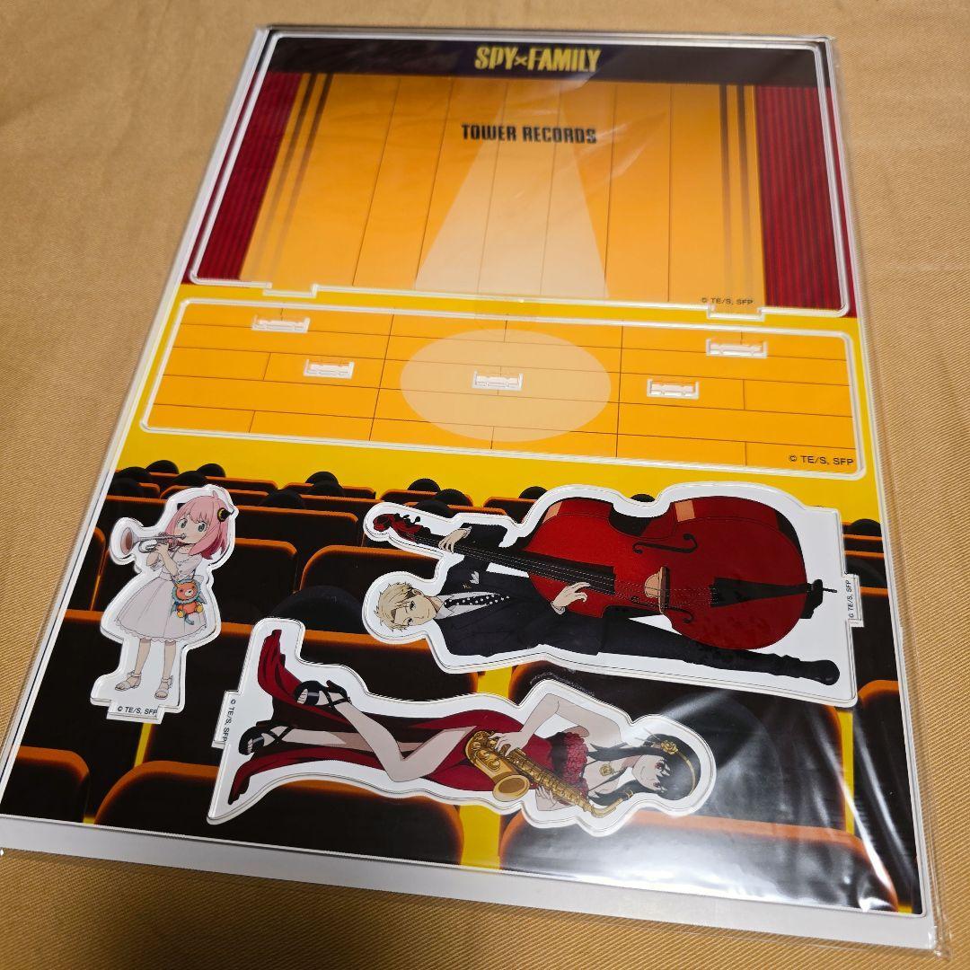 Used [Unopened] SPYFAMILY  TOWER RECORDS Acrylic Diorama