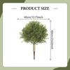 Artificial Topiary Tree Faux Shrub Cypress Plant Bushes PP Material Maintenance Suitable for Entryway Garden Office Home Decor