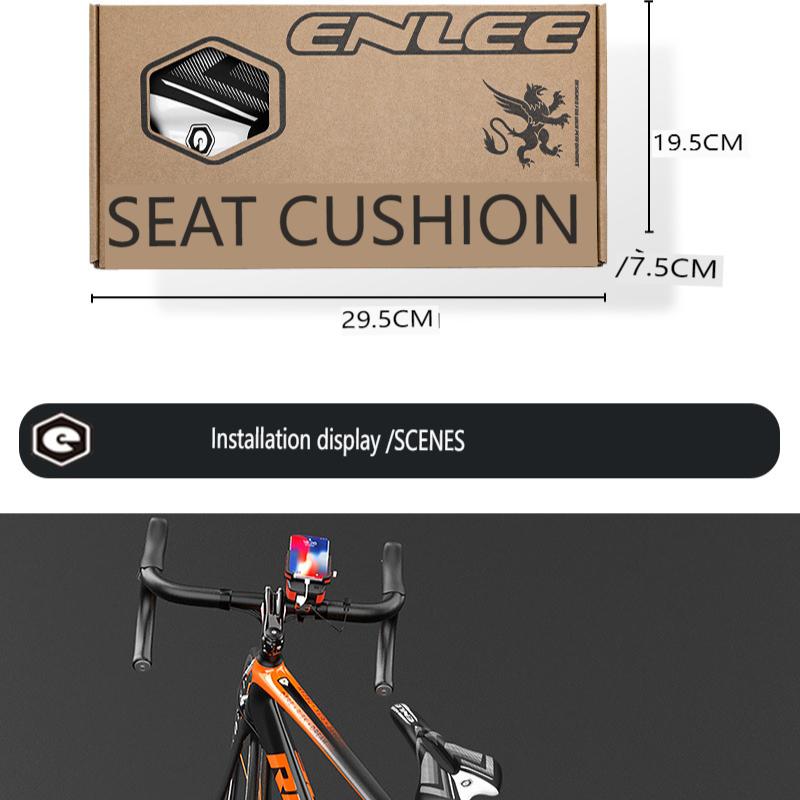 ENLEE Mountain Road Bike Cushion Saddle, Memory Sponge Thickened Hollow Seat Bag, Seat Cushion