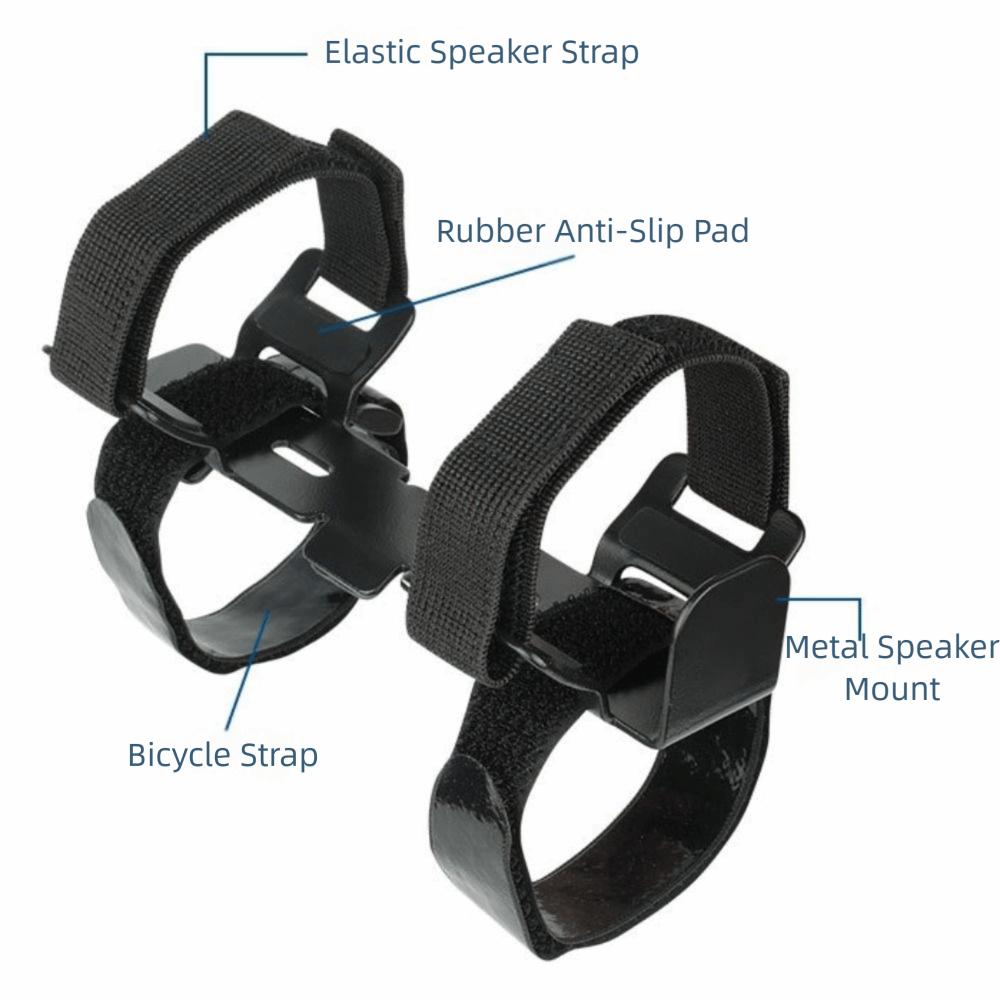 Support de Haut-parleur Compatible Bluetooth Support de Haut-parleur Antidérapant Support pour Vélo Montage d'Équipement