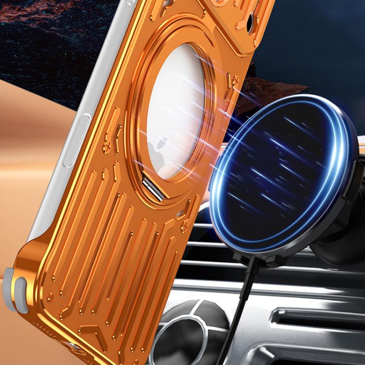 Mech Series Cooling Rotating Holder Metal Frameless Phone Case