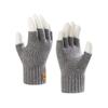 Half Finger Warm Gloves Knitted Driving Mittens New Windproof Cold Proof Gloves  Gift