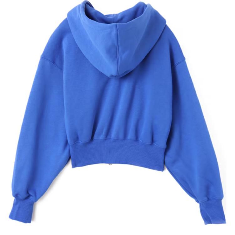 Nike Swoosh NSW PHNX Series FLC LSE Crop FZ Game Hooded Comfortable Fashionable Versatile Jacket Women Jackets Blue HJ0941-480