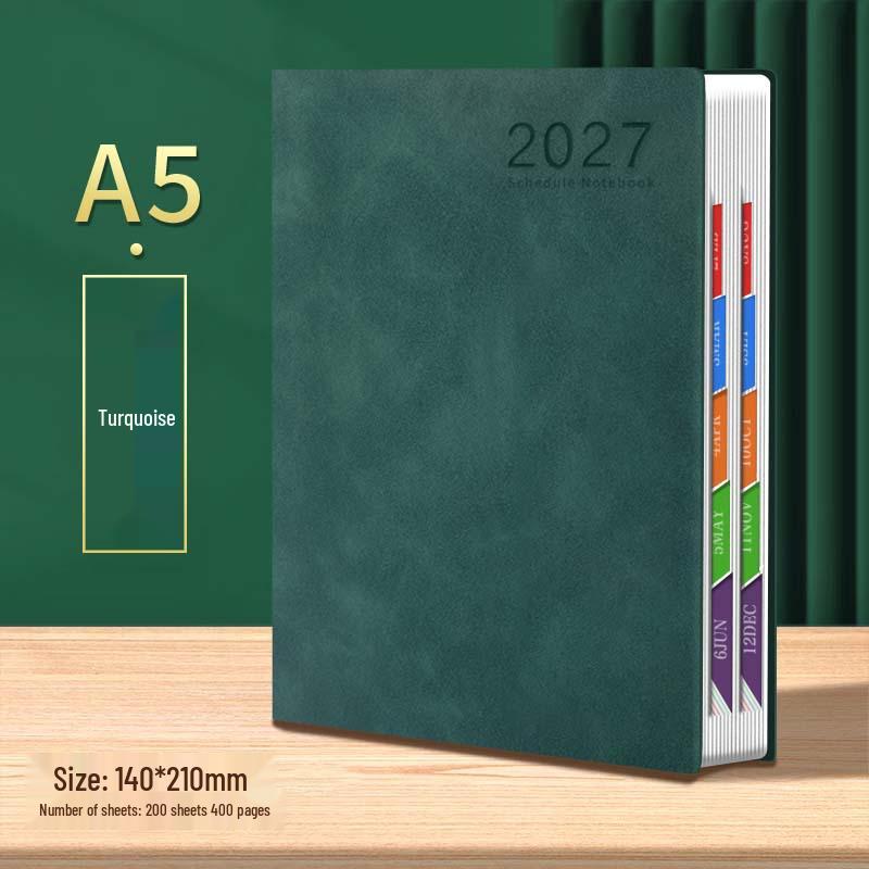 Cross-border English A5 Schedule Book: Custom Logo High-Value Notebook Planner In Stock