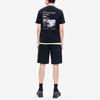 FILA Simple Brand Logo Fashion Sports Casual Loose Knit Round Neck Short Sleeve T-Shirt Men Tops Black F11M229116FBK