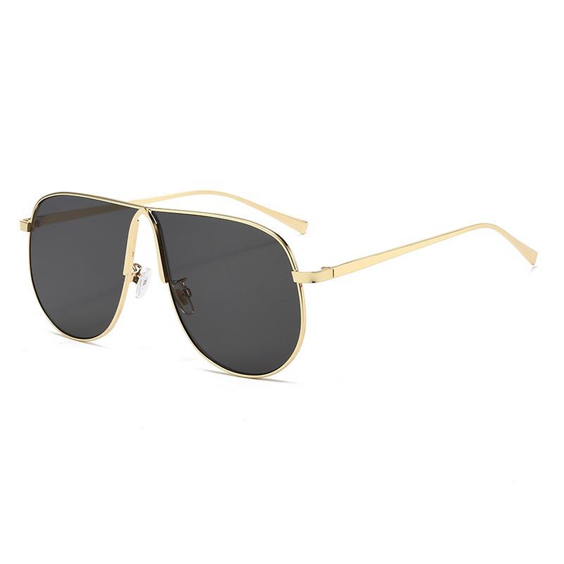 Large-Frame Metal Toad-Shaped Sunglasses Fashionable Light Luxury Women s Sunglasses Outdoor Street Photography Sunglasses UV400