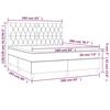 VidaXL Sommier à Lattes de Lit avec Matelas et LED, Lit Rembourré, Lit Double, Lit Adulte de Chambre à Coucher Intérieur, 3135691