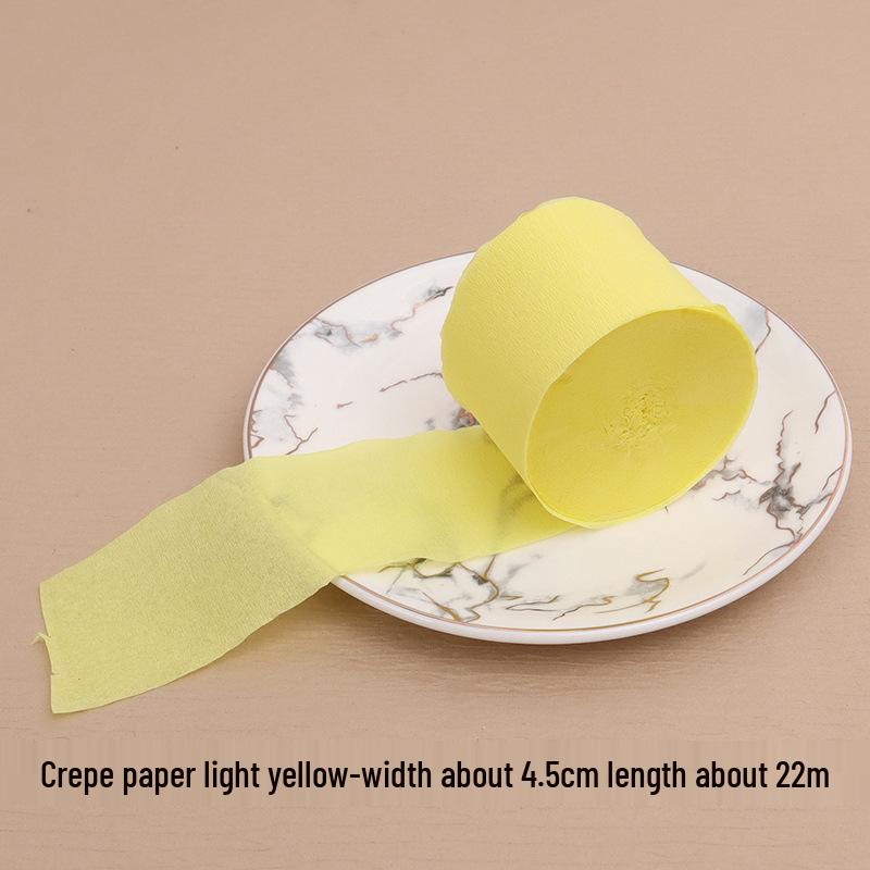 Multicolored Crepe Paper Tassel Wall Decoration, 4.5cm x 22m