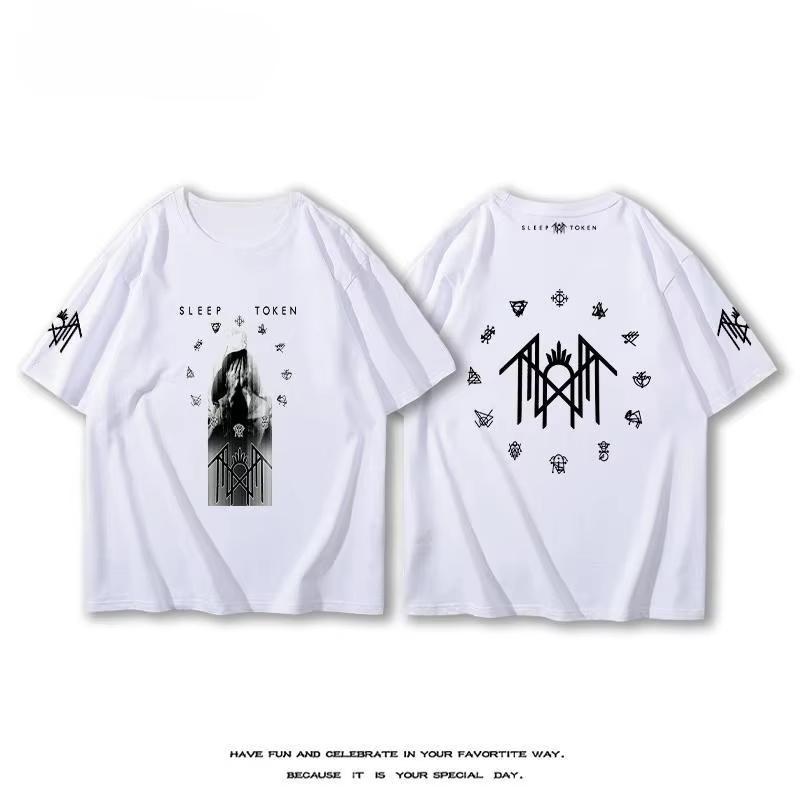 British Sleep Token Band  2025 New T-Shirt Short Sleeve Unisex Summer Alternative Rock After Metal Cotton Print Half Sleeve