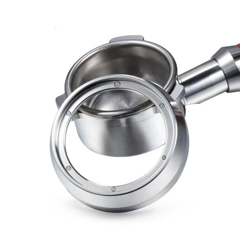 6 Magnetic Espresso Coffee Dosing Ring Dosing Funnel Stainlness Steel with 6 Magnets Fits 51/54/58/mm Portafilter Barista Tools