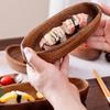 Walnut Wood Boat Shaped Bowl Premium Dry Fruit Plate Sushi Plate Nut Box Tea Refreshment Tray Fruit Plate Wooden Salad Bowl