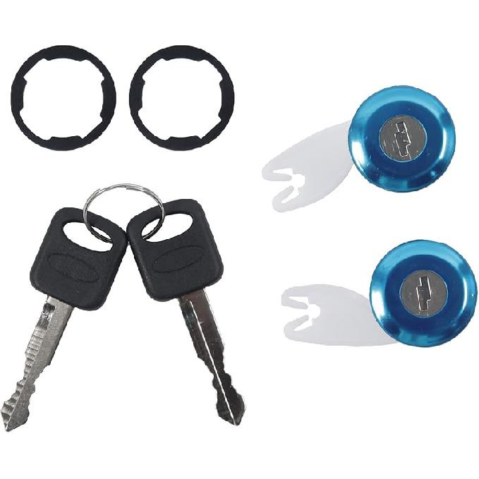 Door Lock Cylinders Set & Ignition Switch With Keys, Compatible With1990-1995 Ford F150/250/350, E150/250/350, Ranger, Bronco & Mercury Grand Marquis 1992-1995 Ford F150 F250