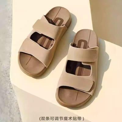 2024 New Hot Selling Shallow Mouth Slippers Open Toe Flat Women's Slippers Casual Solid Color Comfort Shoes Zapatos Mujer