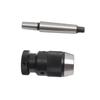 1-16mm Keyless Drill Chuck, 45# Steel Self Tightening Lathe Chuck, Self Tightening   with MT3-B18 Taper Shaft, Integrated Shank