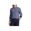 Polo Ralph Lauren Ss23 Striped Logo Embroidered Long Sleeve T-Shirt Men Tops Blue MNPOTSH16820298-400