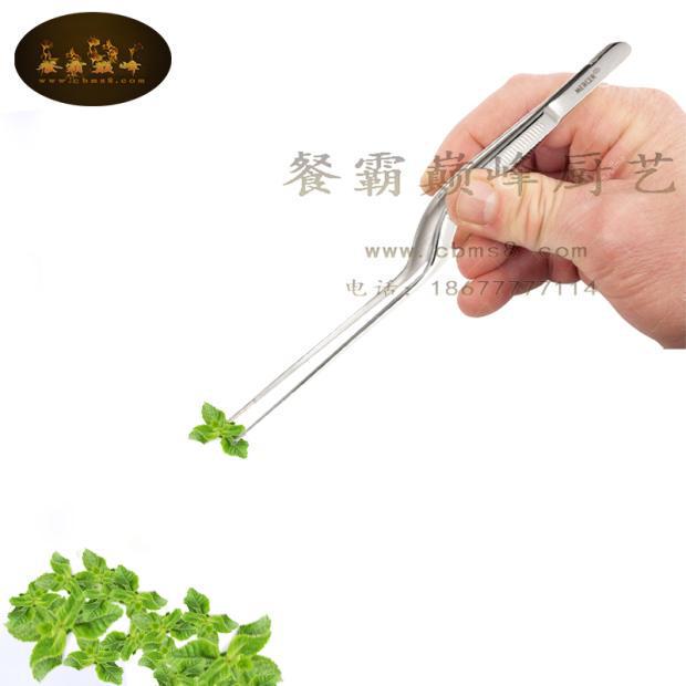Molecular Gastronomy Bent & Straight Tip Cooking Tweezers for Western & Chinese Cuisine