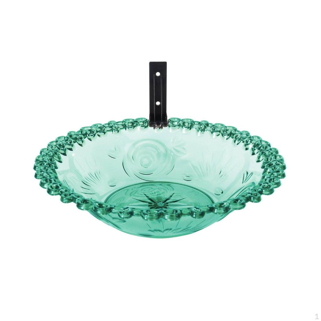 Railing Bird Bath Multi Versatile Design Hanging Simple to Hang for Balcony, Patio Grey