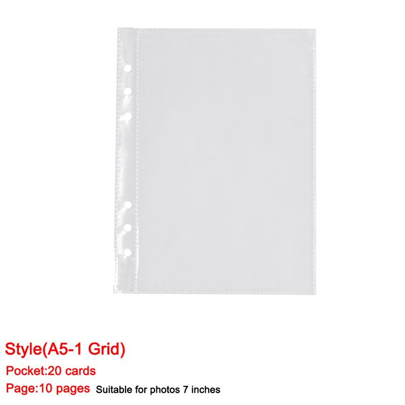 A5 Laser Star Binder com Zíper Coletor de Livros Organizador de Refis Diário DIY Kpop Idol Álbum de Fotos Transparente Papelaria Kawaii