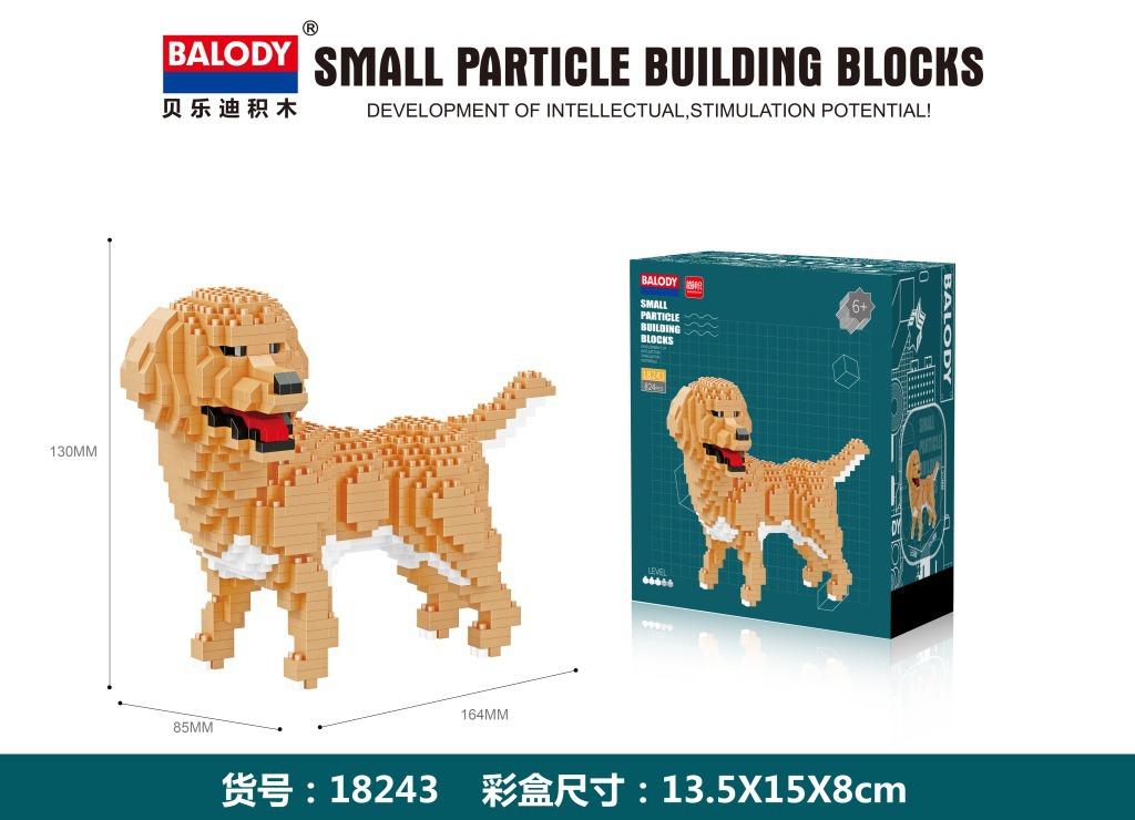 Assembly Small Blocks Toys Animal Model Corgi Dog Dachshund Diamond Blocks Schnauzer Kids Gifts Girls Christmas Present Pet Shop