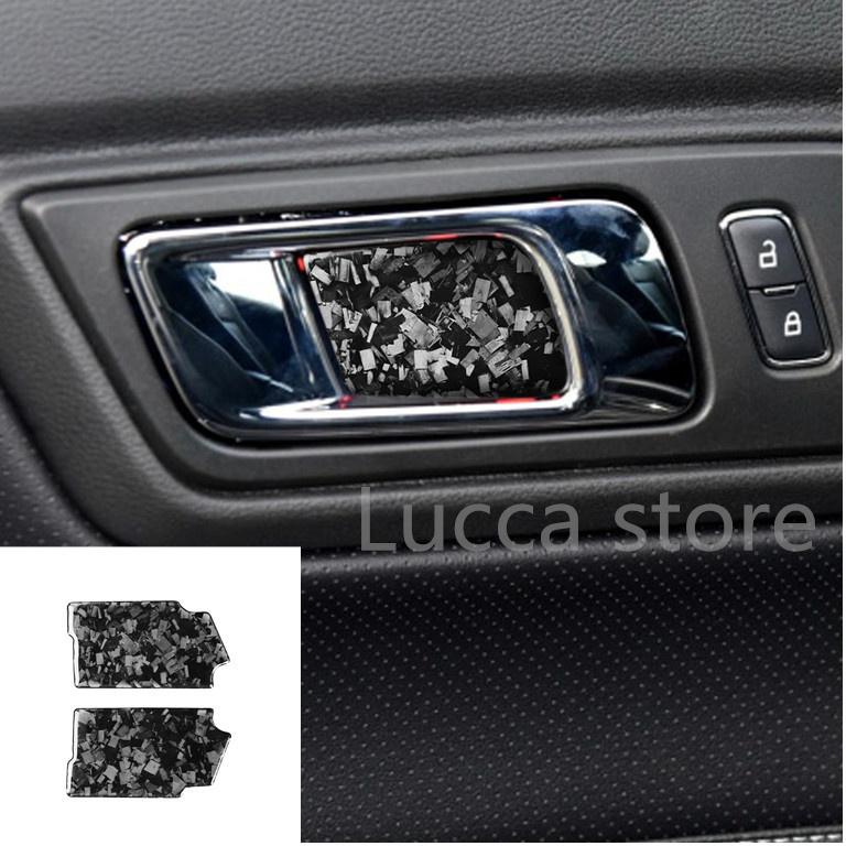 Carbon Fiber For Ford Mustang 15-20 CD Air Conditioning Control Panel Gear Panel Air Panel car Sticker cover Car