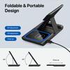 30W LED Fast Wireless Charger 3 In 1 Foldable Charging Station For iPhone 16 15 14 13 12 11  Watch 9 8 7 6 5 Airpods Pro/3