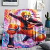 1Pc Naruto Print Flannel Blanket, High quality Comfortable for All Seasons, Home Decor, Warmth and Comfort, Perfect for Christmas Gifts