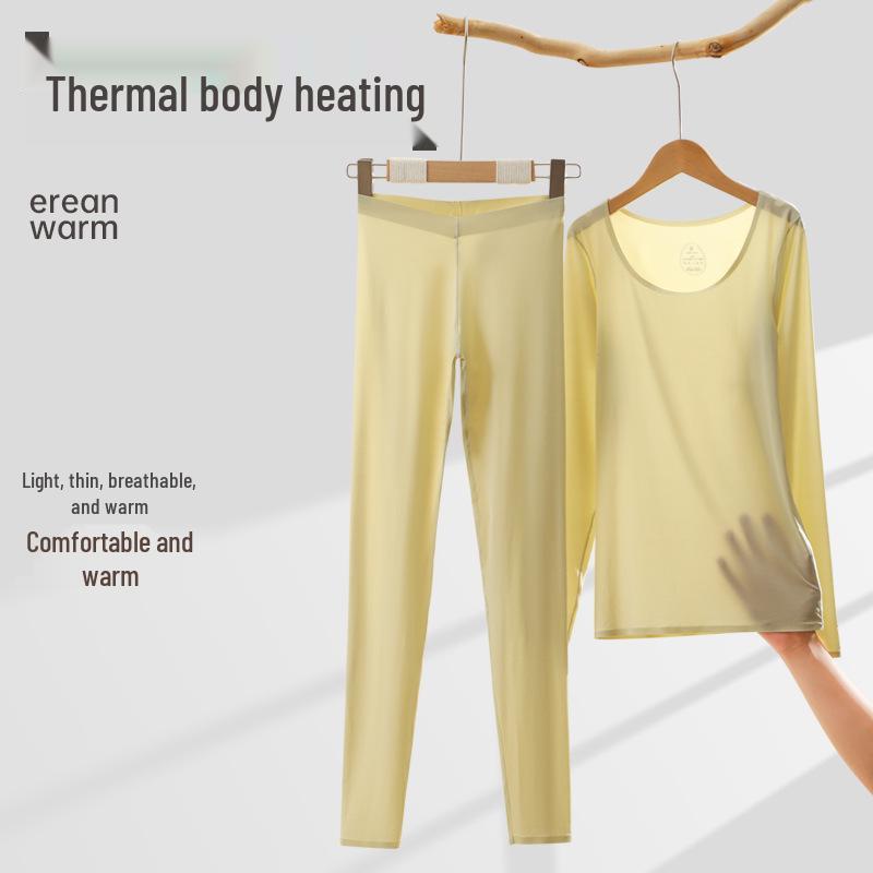 Dam Höst/Vinter Ultratunt Fuktgivande Underställsset: Varma underkläder, Hudförskönande topp och byxor