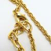 Used NINA RICCI Necklace metal/Rhinestone 5.6g gold Silver logo