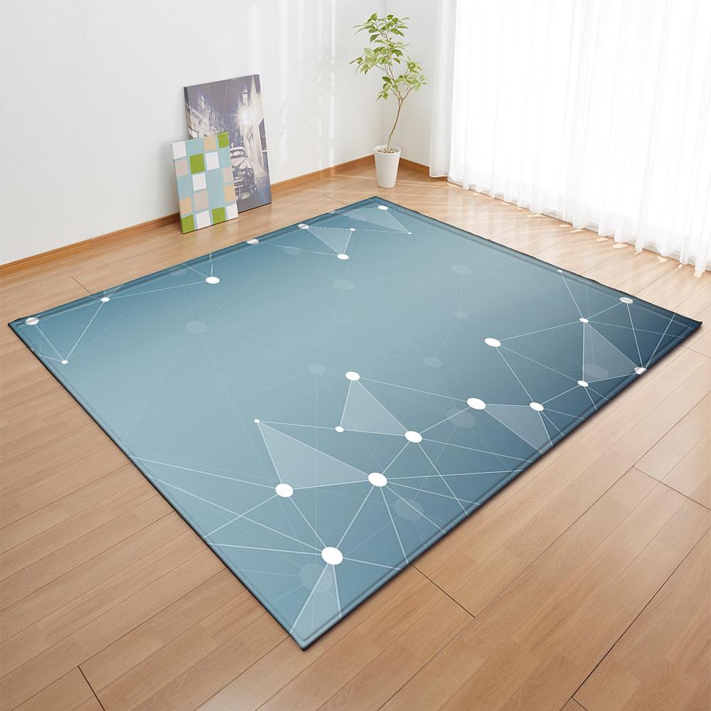 Textured Large Carpet Feather Wind Bedroom Floor Mat